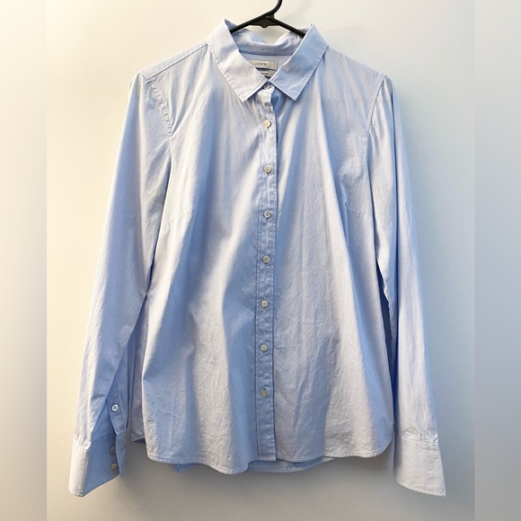 J. CREW Long-Sleeve Stretch Perfect Shirt, Size M - Picture 7 of 11